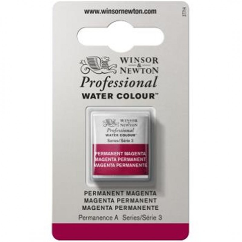 Winsor & Newton - Professional Water Color 1/2 3-Series Godet Awc 489 Permanent Magenta Color