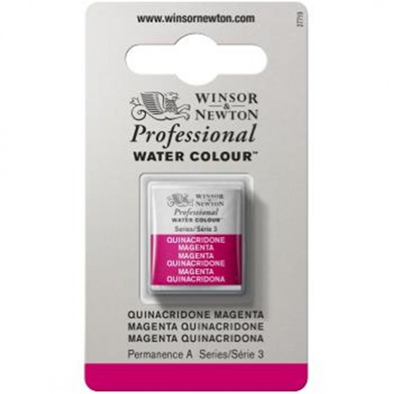 Winsor & Newton - Professional Water Color 1/2 3-Series Godet Awc 545 Quinacridone Magenta Color