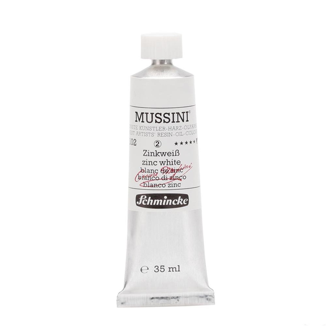 Colore Olio Mussini Ml35 Serie 2 102-Bianco Zinco — immagine 2