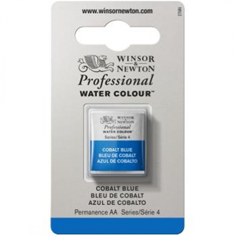 Winsor & Newton - Professional Water Color 1/2 Tablet 4-Color Series Awc 178 Cobalt Blue