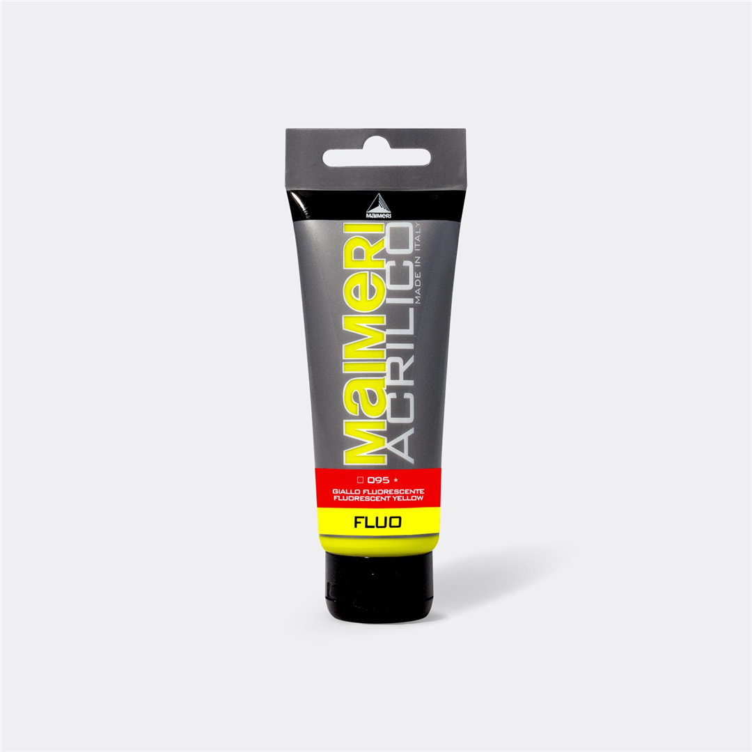 Acrilico  200 Ml  Fluo 095 Giallo — immagine 3