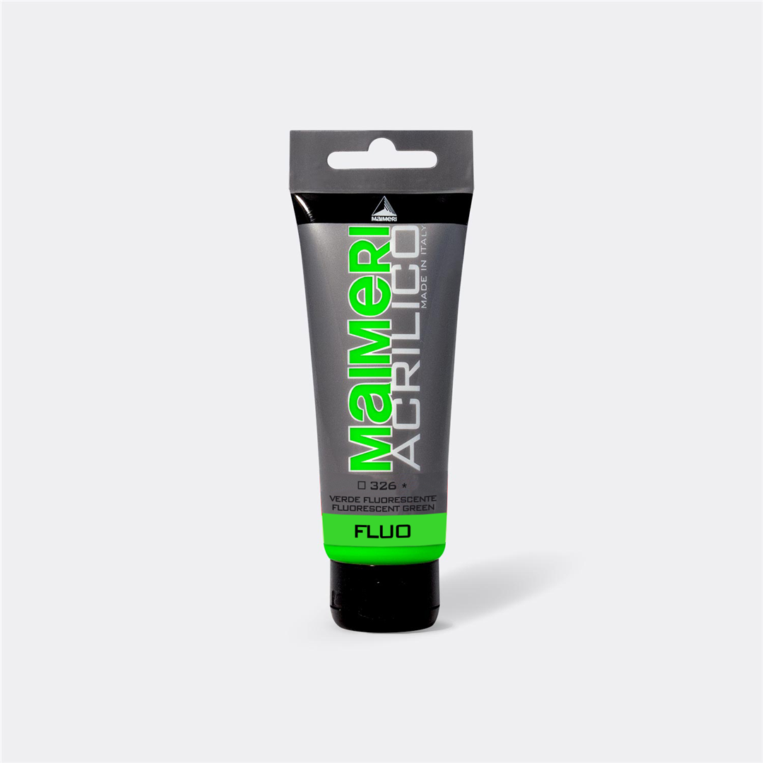 Acrilico  200 Ml  Fluo 326 Verde — immagine 2