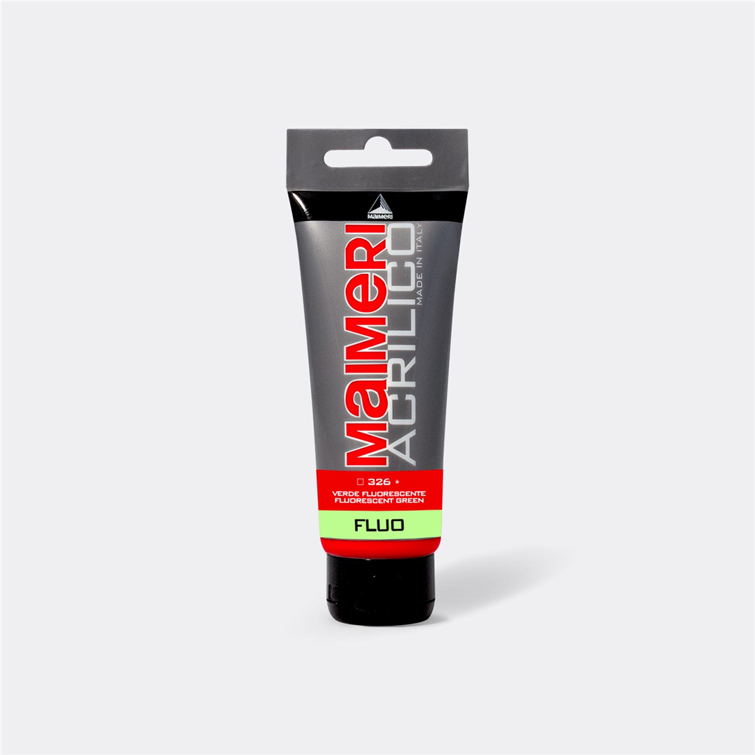 Acrilico  200 Ml  Fluo 326 Verde — immagine 3