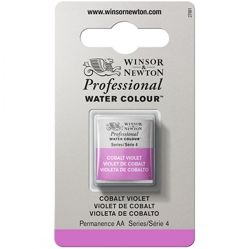 Winsor & Newton - Professional Water Color 1/2 Tablet 4-Color Series Awc 192 Cobalt Violet
