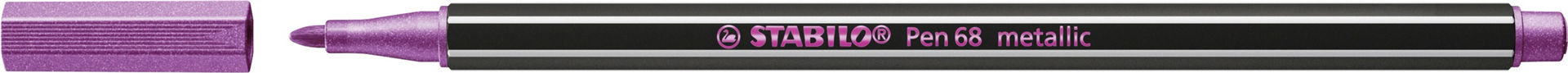 Pennarello Premium Metallizzato - STABILO Pen 68 metallic - Rosa metallizzato — immagine 2