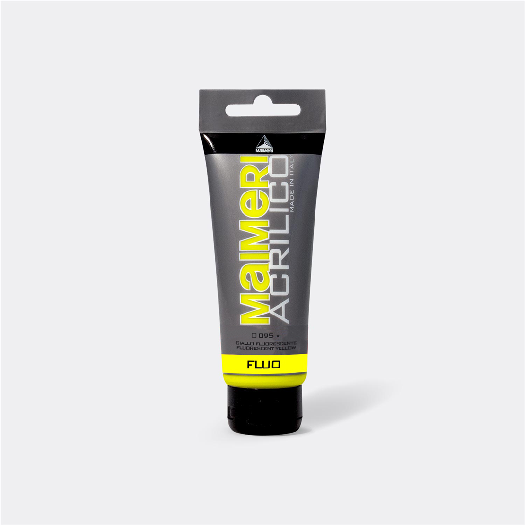 Acrilico  75 Ml  Fluo 095 Giallo — immagine 3