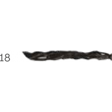 Nastro Raffia Mt20 Ovine  18-Nero
