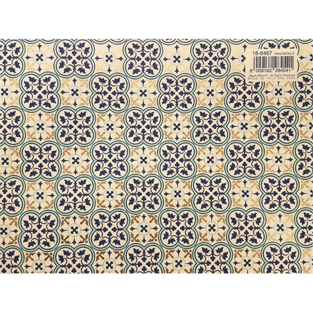 Carta Da Regalo 70x100 Prestige Mosaico Blu E Oro