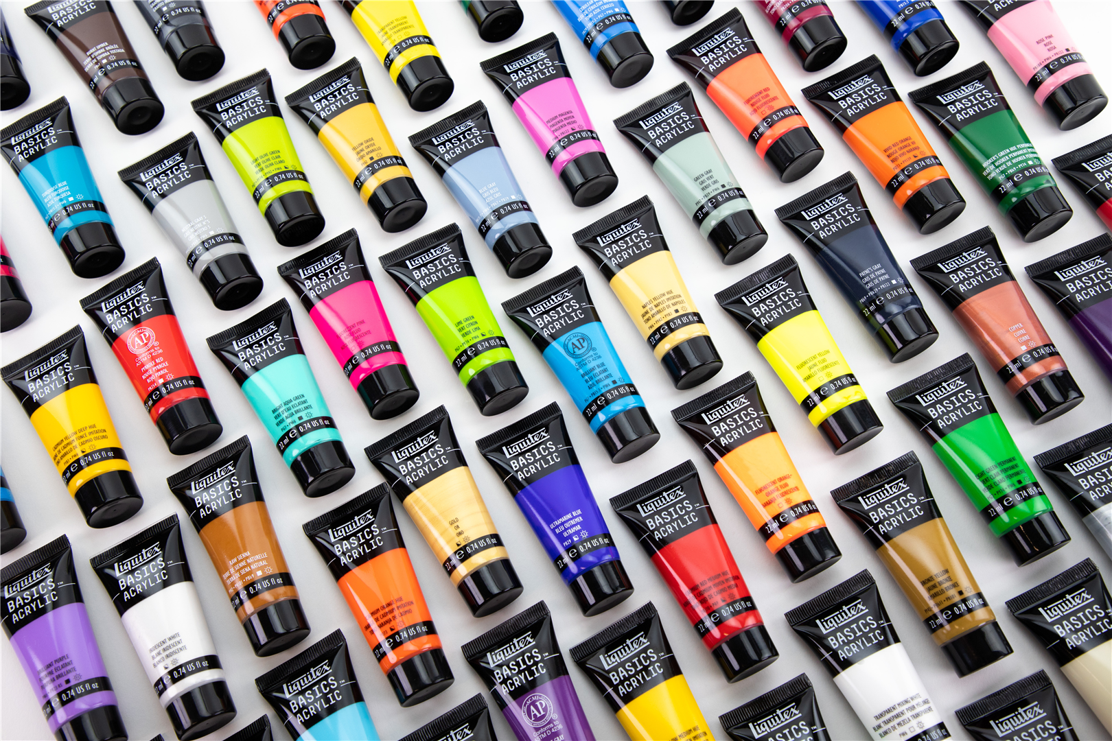 Set Colori Acrilici Basics Pezzi 72 X 22 Ml Gamma Completa — immagine 3