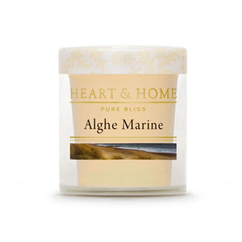 Heart & Home Candelina In Cera Di Soia 53g Alghe Marine