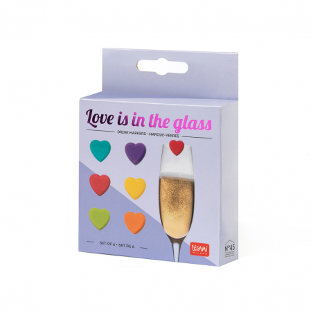 Love In The Glass Segnabicchieri 6pz