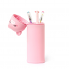 Kawaii Silicone Pencil Case With Piggy Ties | Legami