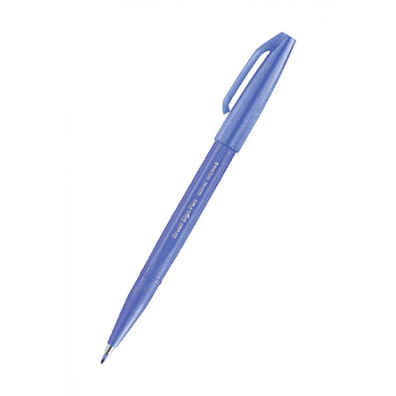 PENTEL Pennarello Brush Sign Pen, Punta a pennello, Colori Assortiti Basic  (confezione 6 pezzi) - Pennarelli
