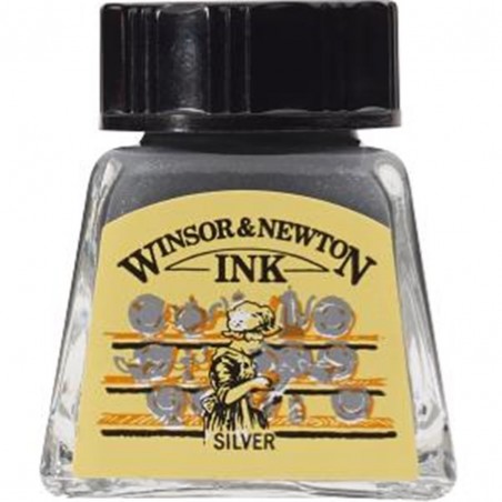 14 Ml Ink. 617-Silver | Winsor & Newton