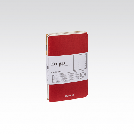 Taccuino 9x14 Ecoqua Puntinato 4 Pz Cherry, Flamingo, Royal Green, Bruno