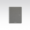 5 Pcs Pack Ecoqua A5 1r Spiral Notebook 70fg 90gr Anthracite | Fabriano