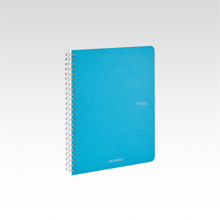 5 Pcs Pack Ecoqua A5 1r Spiral Notebook 70fg 90gr Turquoise | Fabriano