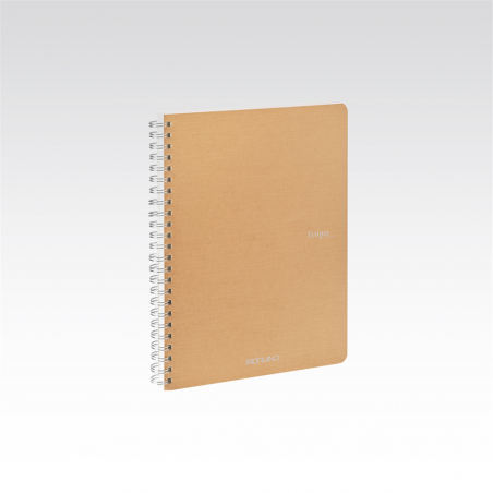 5 Pcs Pack Ecoqua Notebook A5 5mm Spiral 90gr 70fg Brown | Fabriano