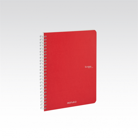 5 Pcs Pack Ecoqua Notebook A5 5mm Spiral 90gr 70fg Raspberry | Fabriano