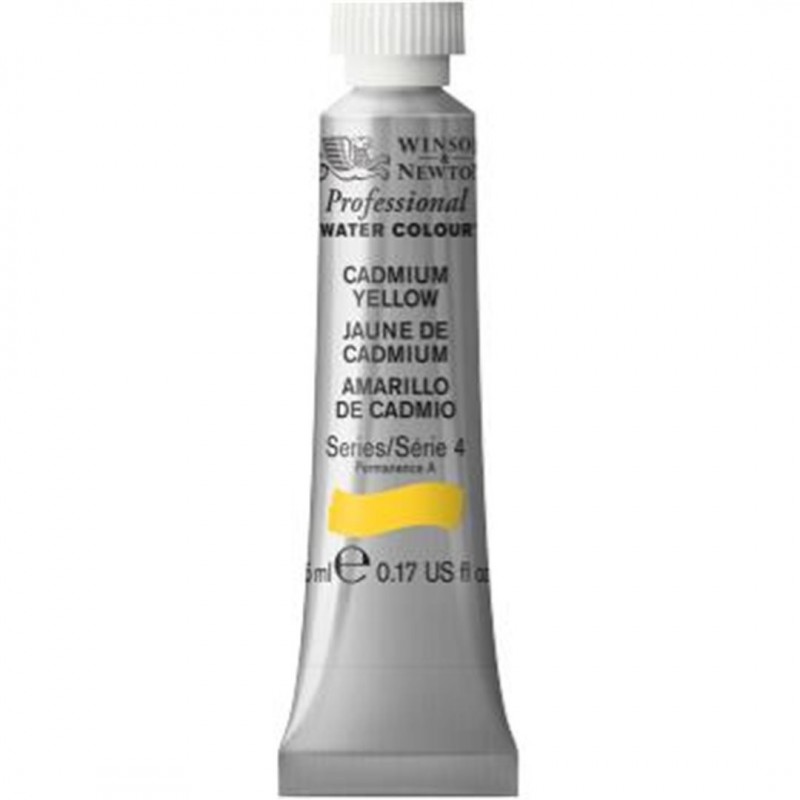 Winsor & Newton - Professional Water Colour 5 Ml Tube 4 Series Awc-108 Color Cadmium Yellow