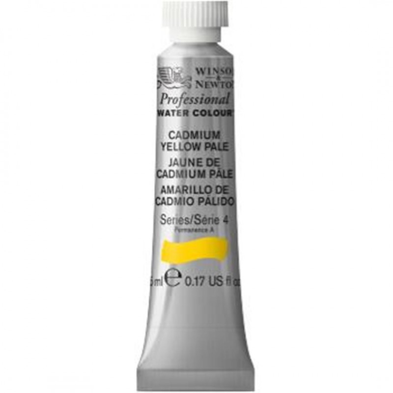 Winsor & Newton - Acquarello Extra-Fine Artists Awc Tubo 5ml Serie 4 - Colore 118 Cadmium Yellow Pale