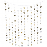 Festoon Curtain Hearts White Gold 1.80cm | Artyfetes Factory