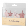 Glitter Star Cake Candle 7cm 5pcs Rose Gold | Artyfetes Factory