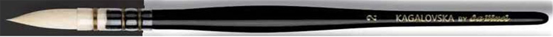 Pennello Serie 11492 N° 2 Tondo Manico Corto Kagalovska By Black & White Signature Edition