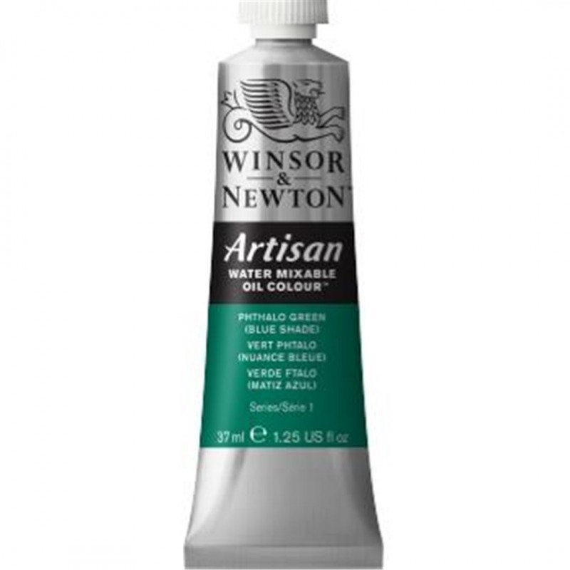 Winsor & Newton - Colore Ad Olio Diluibile All'Acqua Artisan Ml. 37 Serie 1 - 522 Verde Di Ftalo (tonalità Blu)