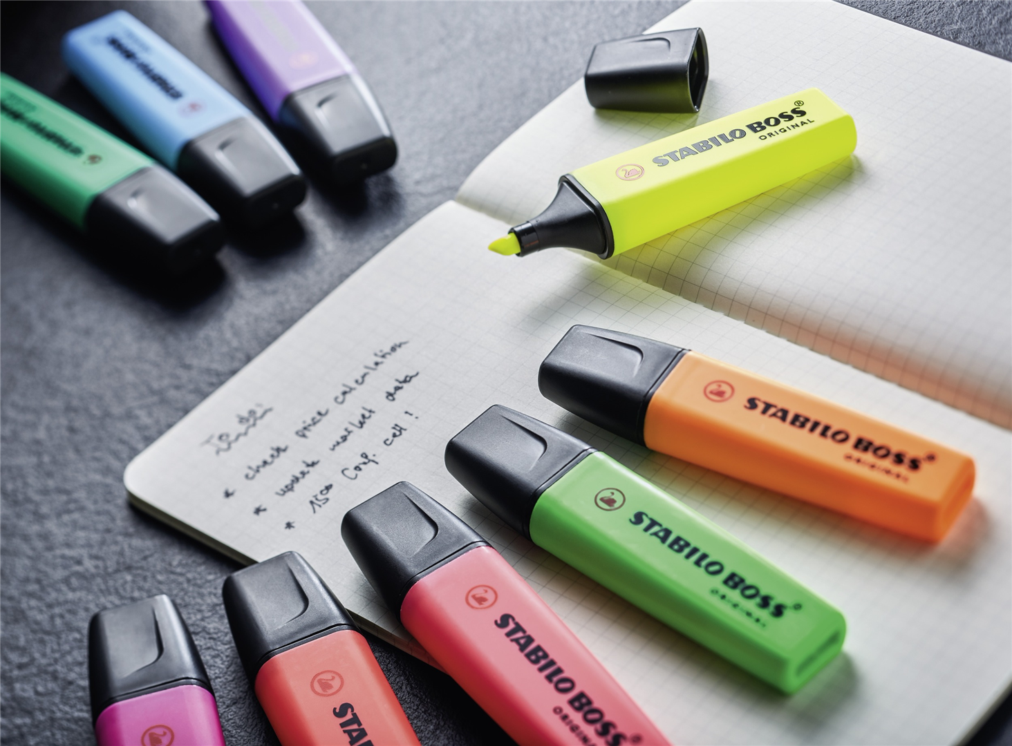 Evidenziatore - STABILO BOSS ORIGINAL - Lilla — immagine 4