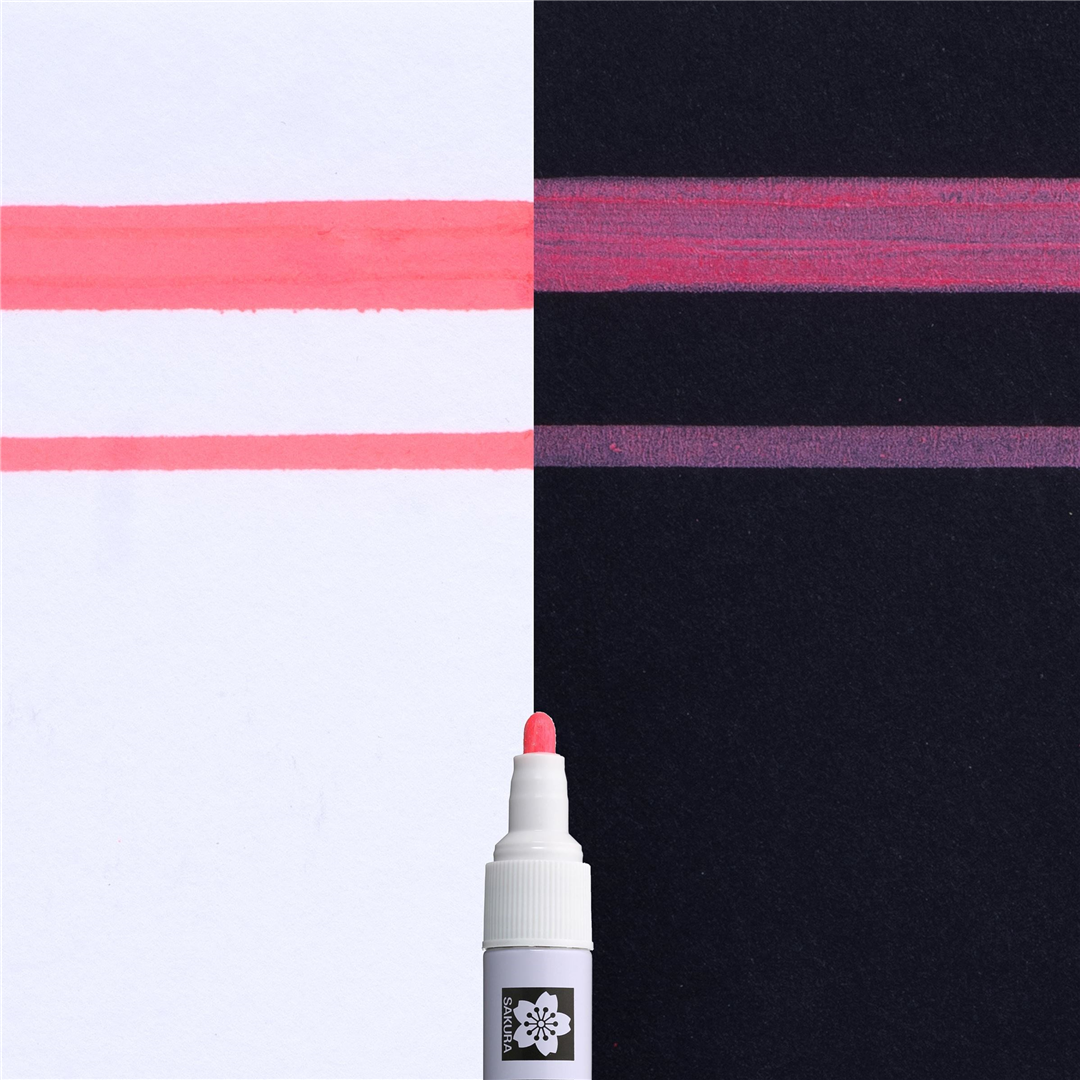 Pennarello Pen Touch Medio Fluo Punta 2mm Rosso — immagine 4