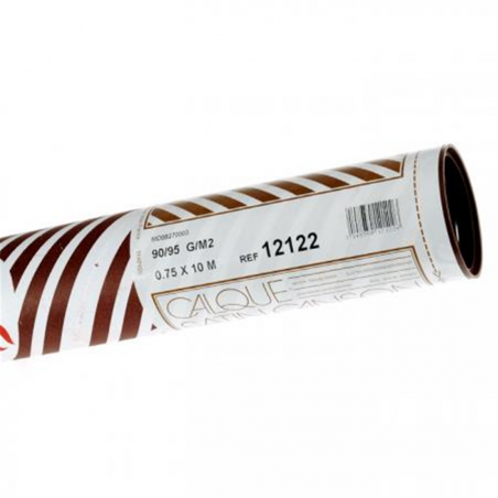 Rotolo Carta Da Lucido 90/95 Gr/mq Satinata 0.75 X 10 Mt