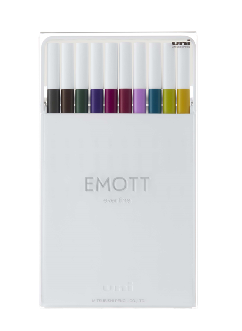 Emott Pen 0,4mm Cf. 10 Pz Calmstone Dark — immagine 2