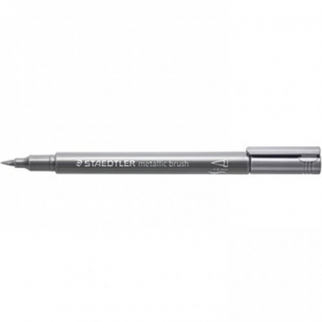 Pennarello Metallic Brush Argento