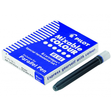 Parallel Pen - Set Da 6 Cartucce - Blu - Inchiostro Liquido
