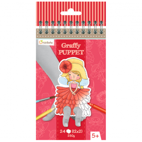 Blocco Da Colorare 12x2 Disegni Graffy Puppet Fate Pupazzetti