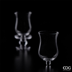 Glass Vase Plug-In Cup H12cm D9cm Transparent | Edg - Enzo de gasperi