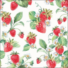 Tovagliolo 33x33 Carta Decorato Garden Strawberries | Ambiente