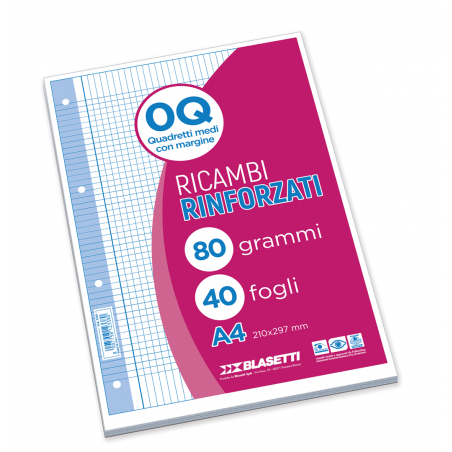 Ricambi Rinforzati A4 80 Gr 40fg Q