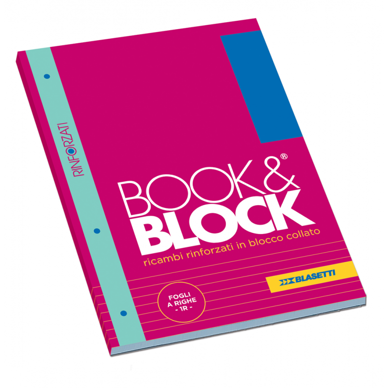 Ricambio Book & Block A4 Rinforzato 1r | Blasetti