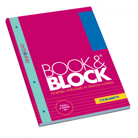 Ricambio Book & Block A4 Rinforzato 1r