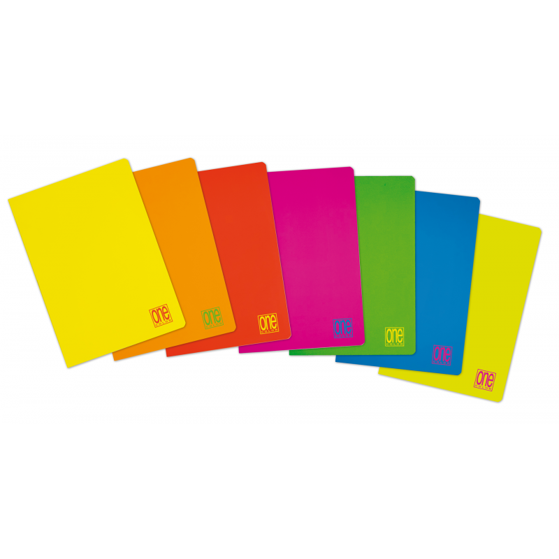 10 Pcs Pack Maxiquaderno 0q One Color Fluo 80gr 20+1 Colori Assortiti | Blasetti