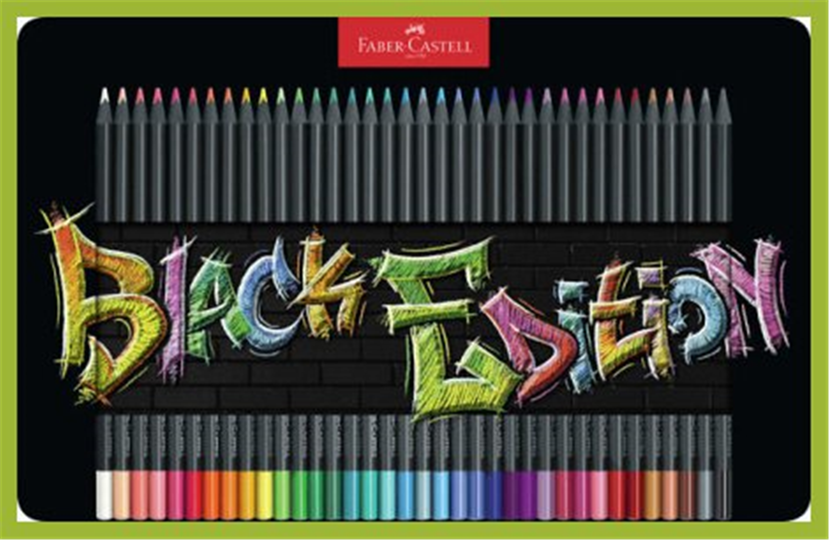Astuccio 36 Matite Colorate Black Edition Scatola In Metallo — immagine 2