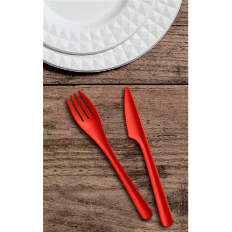 Coltello Bio Bloom 17cm 25pz Rosso