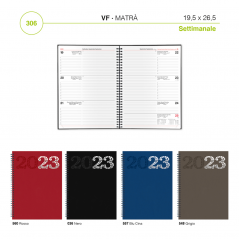 Agenda 19,5x26,5 Cm - Mod. 305 - Big Seven Zx Colombia-Vertecchi Agende