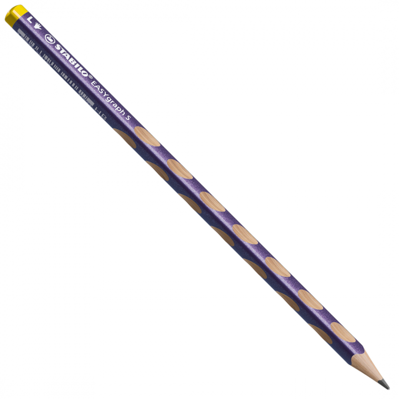 easygraph s pencil for left-handed hb 2,2mm metallic purple