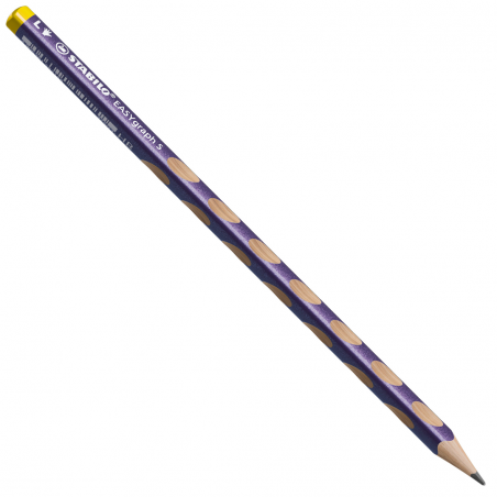 MATITA ERGONOMICA TRIANGOLARE SOTTILE - STABILO EASYGRAPH S METALLIC PER MANCINI IN VIOLA METALLIZZATO - GRADAZIONE HB