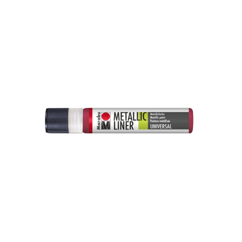 3d Embossed Metallic-Liner 25 Ml Red Marker | Marabu
