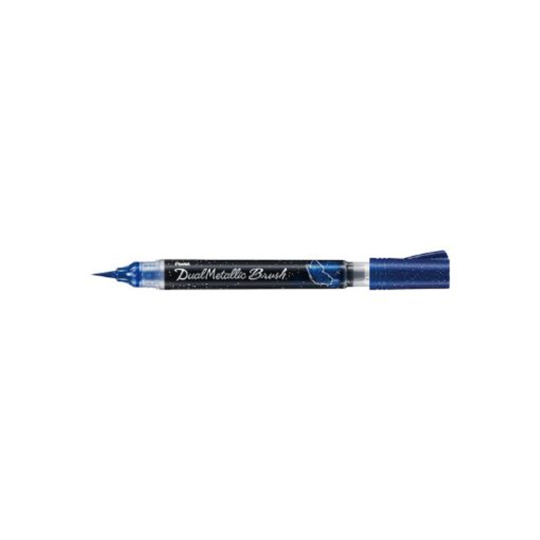 Pennarello Dual Metallic Glitter Brush Blu-Verde Metallizzato — immagine 3