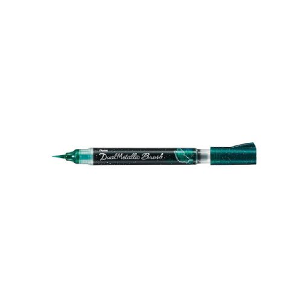 Pennarello Dual Metallic Glitter Brush Verde-Blu Metallizzato — immagine 2
